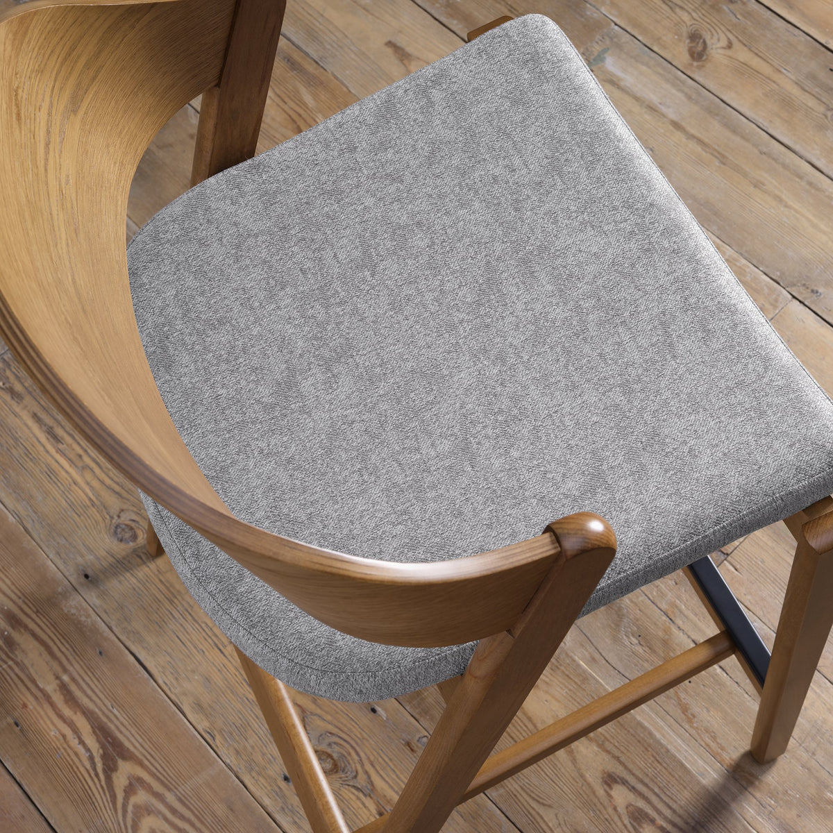 Vega Living and Dining Collection - Rustic Oak and Peppercorn