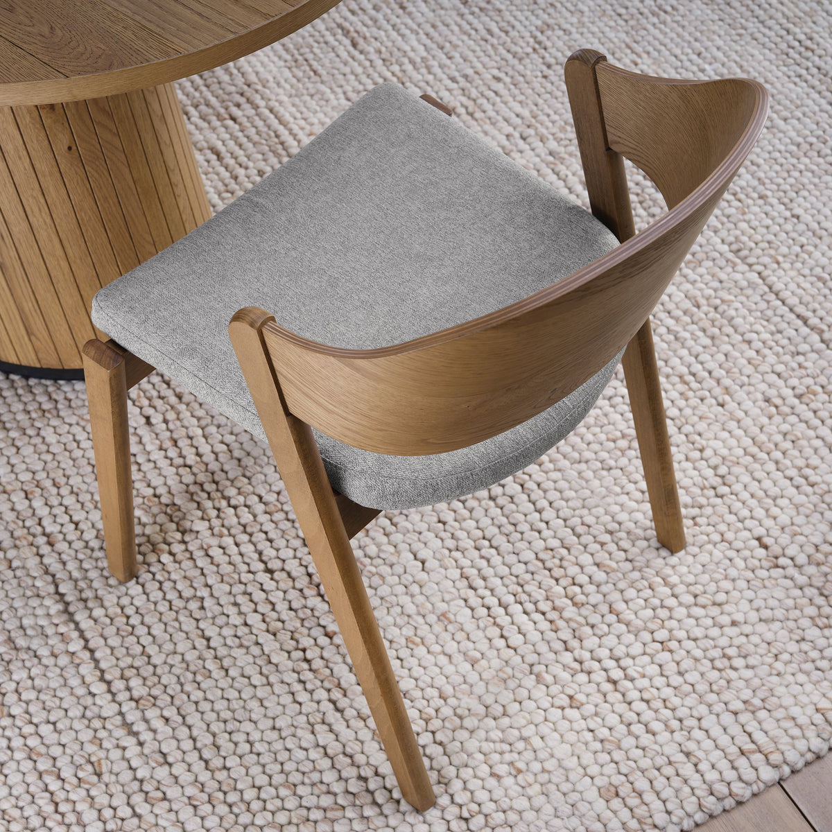 Vega Living and Dining Collection - Rustic Oak and Peppercorn