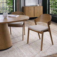 Vega Living and Dining Collection - Rustic Oak and Peppercorn