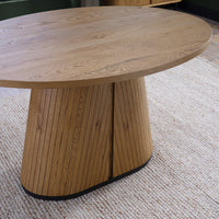 Vega Living and Dining Collection - Rustic Oak and Peppercorn