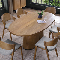 Vega Living and Dining Collection - Rustic Oak and Peppercorn