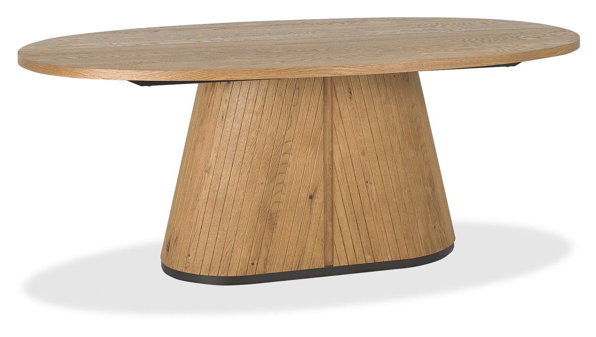 Vega Living and Dining Collection - Rustic Oak and Peppercorn