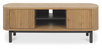 Vega Living and Dining Collection - Rustic Oak and Peppercorn
