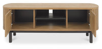 Vega Living and Dining Collection - Rustic Oak and Peppercorn