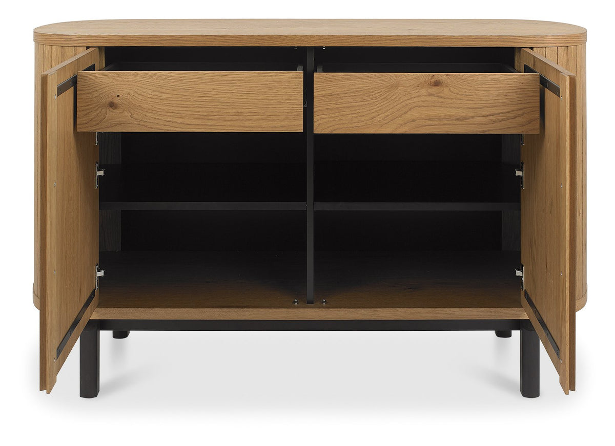 Vega Living and Dining Collection - Rustic Oak and Peppercorn