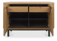 Vega Living and Dining Collection - Rustic Oak and Peppercorn