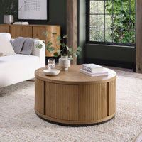 Vega Living and Dining Collection - Rustic Oak and Peppercorn