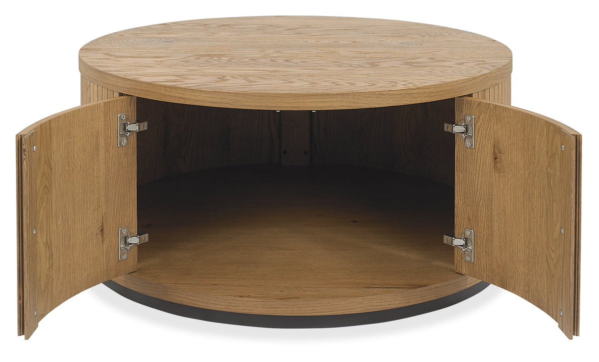 Vega Living and Dining Collection - Rustic Oak and Peppercorn