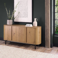 Vega Living and Dining Collection - Rustic Oak and Peppercorn