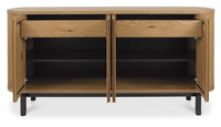 Vega Living and Dining Collection - Rustic Oak and Peppercorn