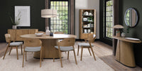 Vega Living and Dining Collection - Rustic Oak and Peppercorn