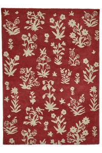 Sanderson Rugs - Woodland Glade Damson Red