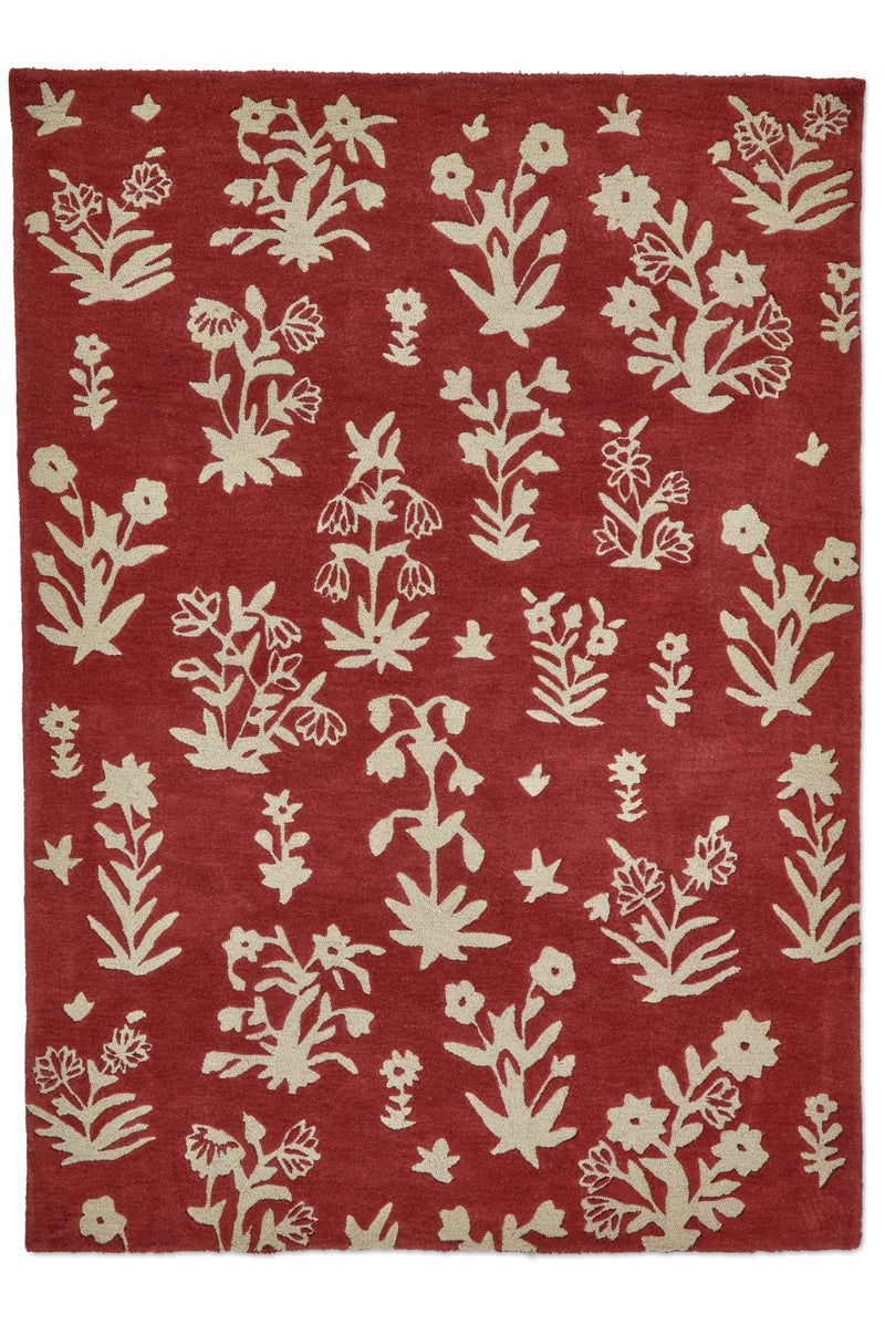 Sanderson Rugs - Woodland Glade Damson Red