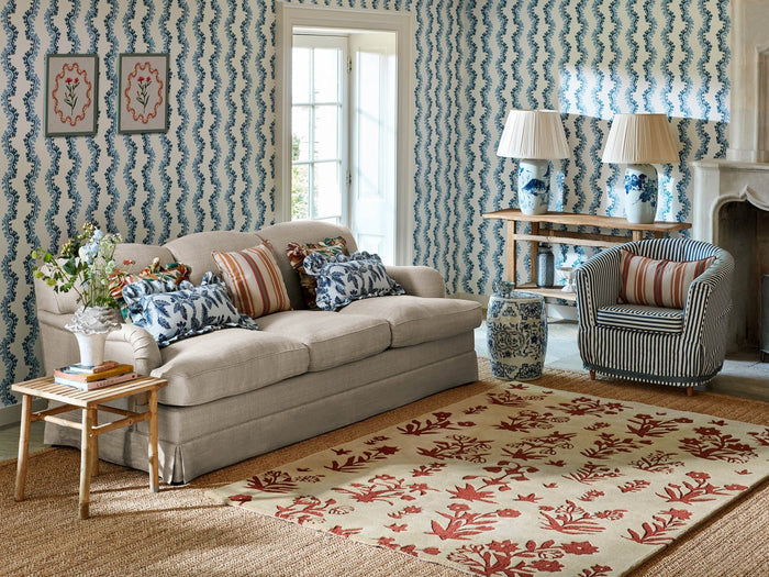 Sanderson Rugs - Woodland Glade Linen/Russet Brown