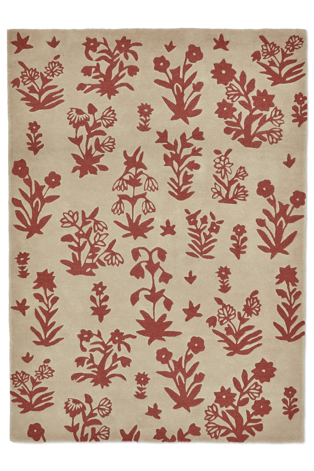 Sanderson Rugs - Woodland Glade Linen/Russet Brown