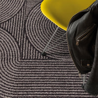 Muse Rug - Charcoal Swirl MU01