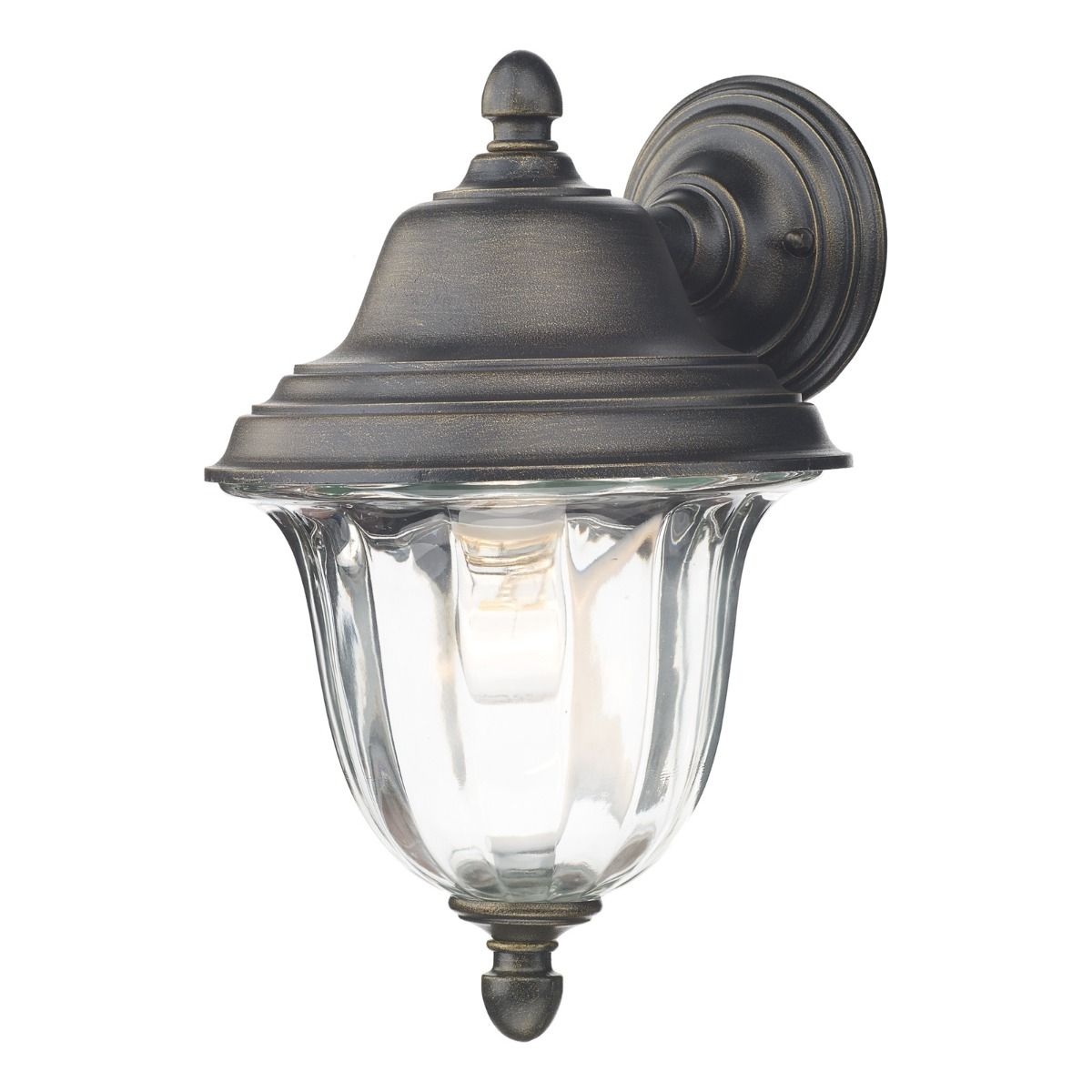 Aldgate Outdoor Wall Light - Black/Gold