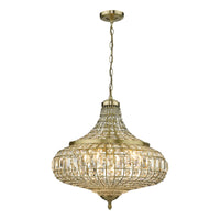 Asmara Lighting Collection - Antique Brass and Crystal