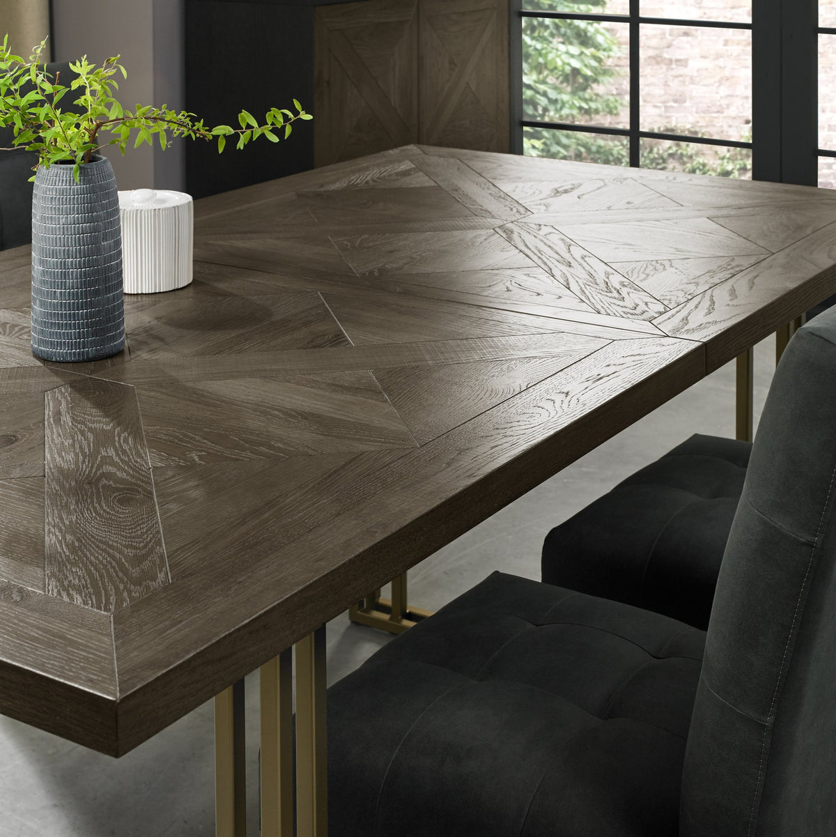 Athena Dining Collection - Fumed Oak