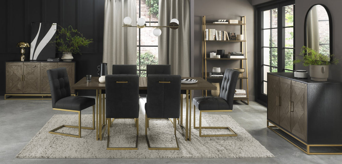 Athena Dining Collection - Fumed Oak