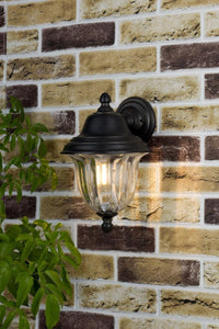 Aldgate Outdoor Wall Light - Black/Gold