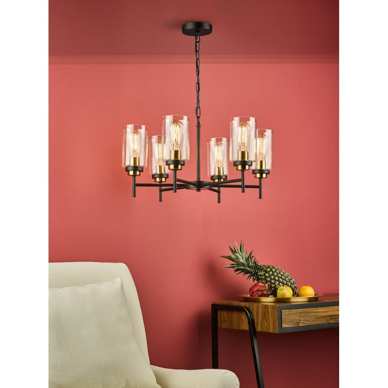 Abel Lighting Collection - Satin Black and Glass