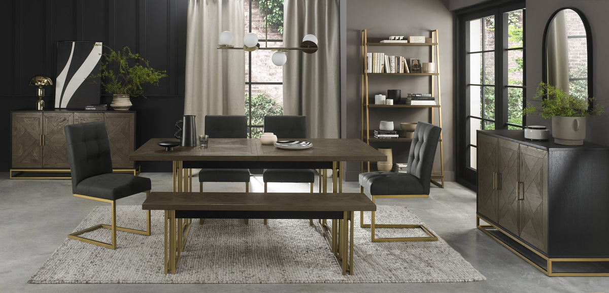 Athena Dining Collection - Fumed Oak