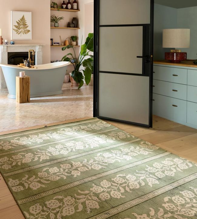 Sanderson Rugs - Anaar Forest Green