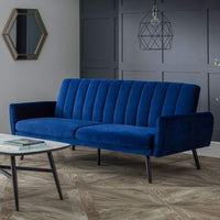 Afina Sofa Bed - Blue Velvet