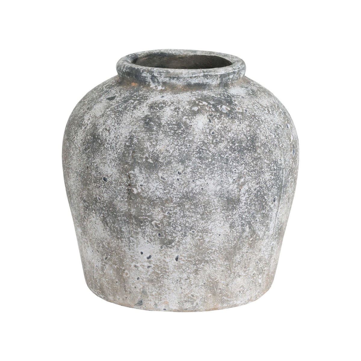 Aged Stone Ceramic Vase Collection