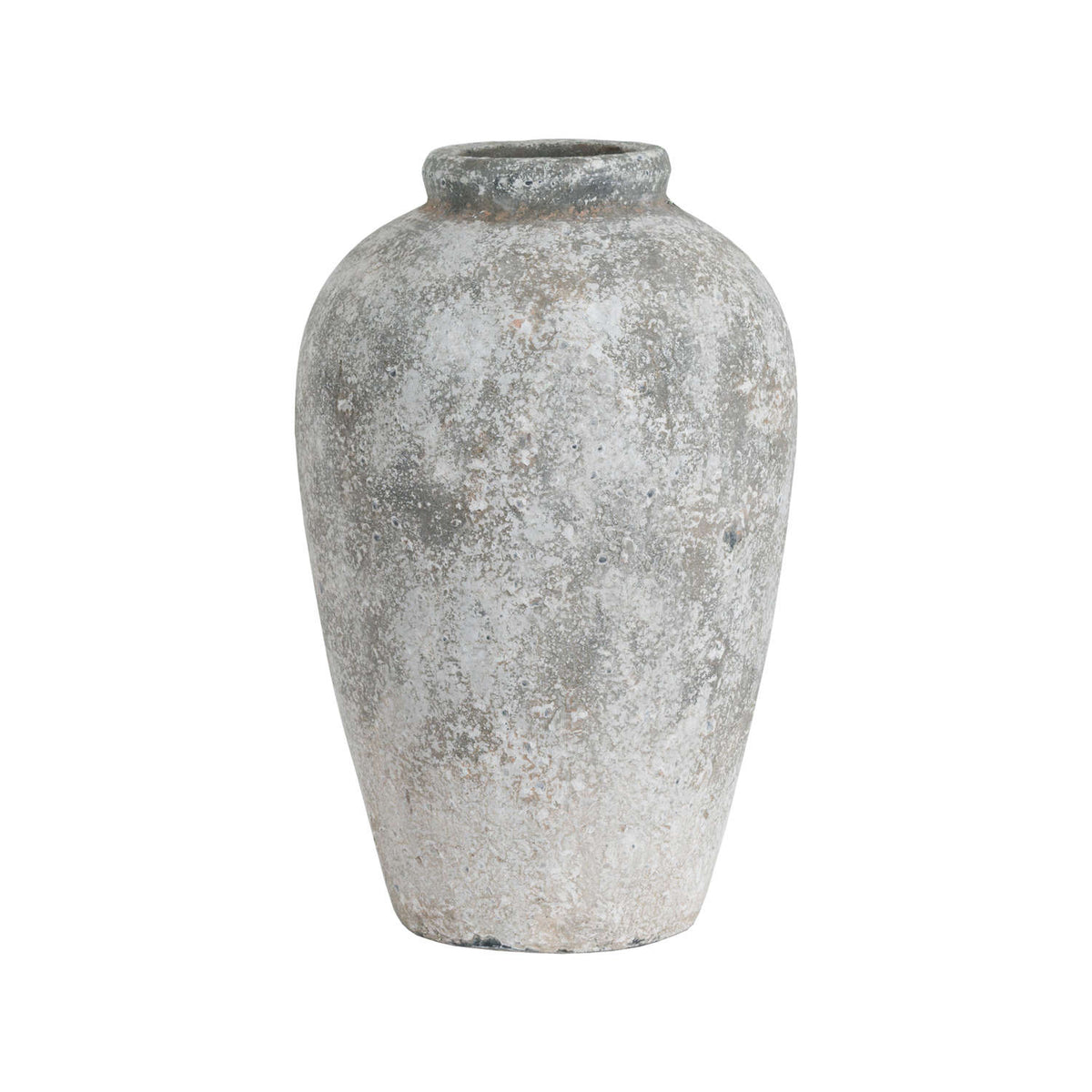 Aged Stone Ceramic Vase Collection