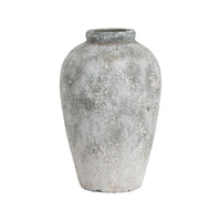 Aged Stone Ceramic Vase Collection
