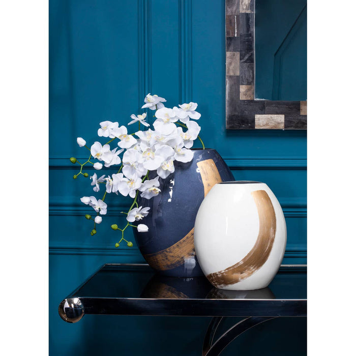 Alma Blue And Gold Large Vase