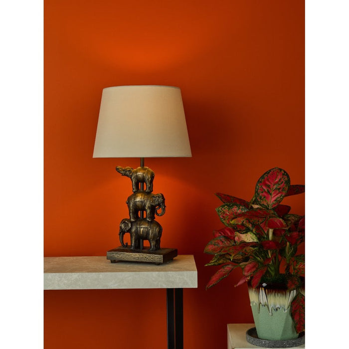 Alina Elephant Lamp - Antique Bronze