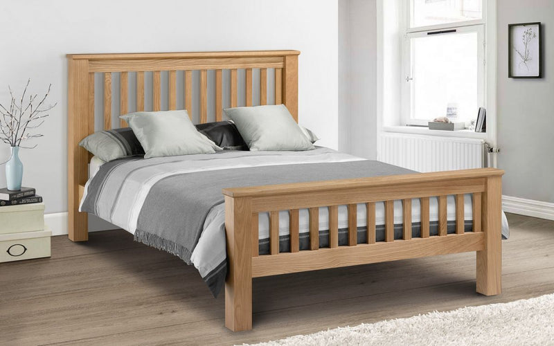 Amsterdam Oak High Foot End Bed