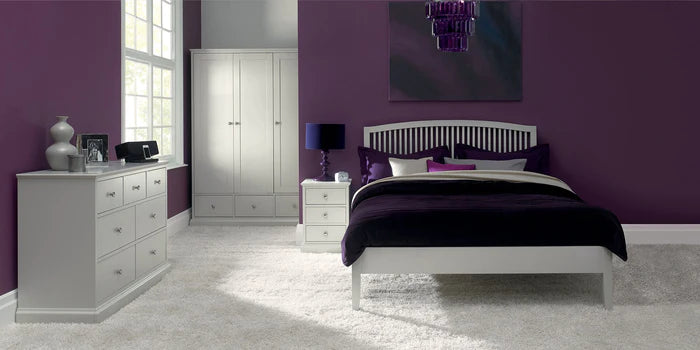 Ashby Slatted Bedstead - White