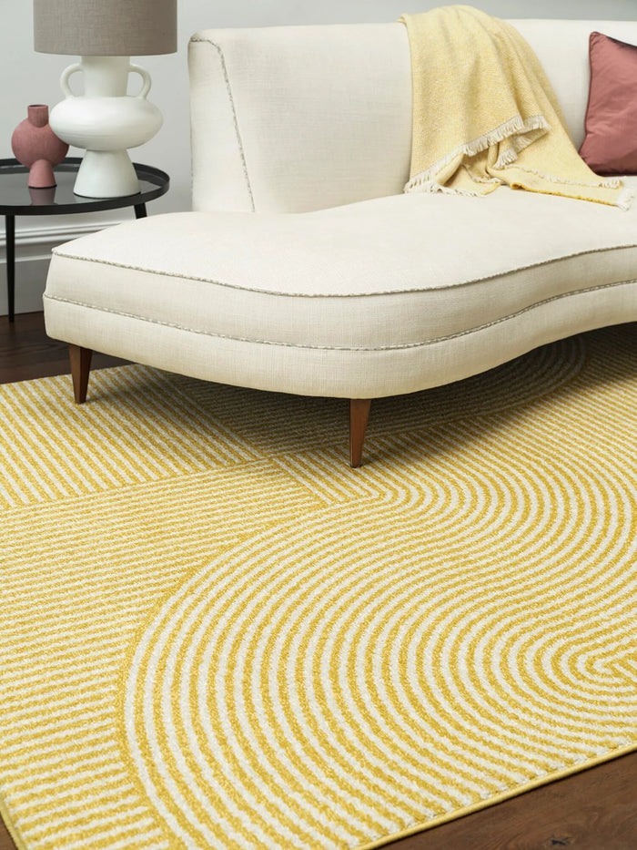 Muse Rug - Yellow Geometric MU18