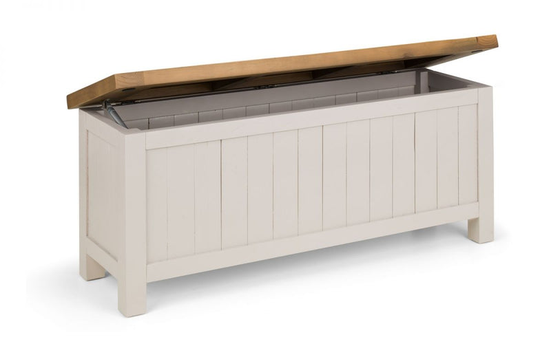 Aspen Storage Bench - Grey Wash