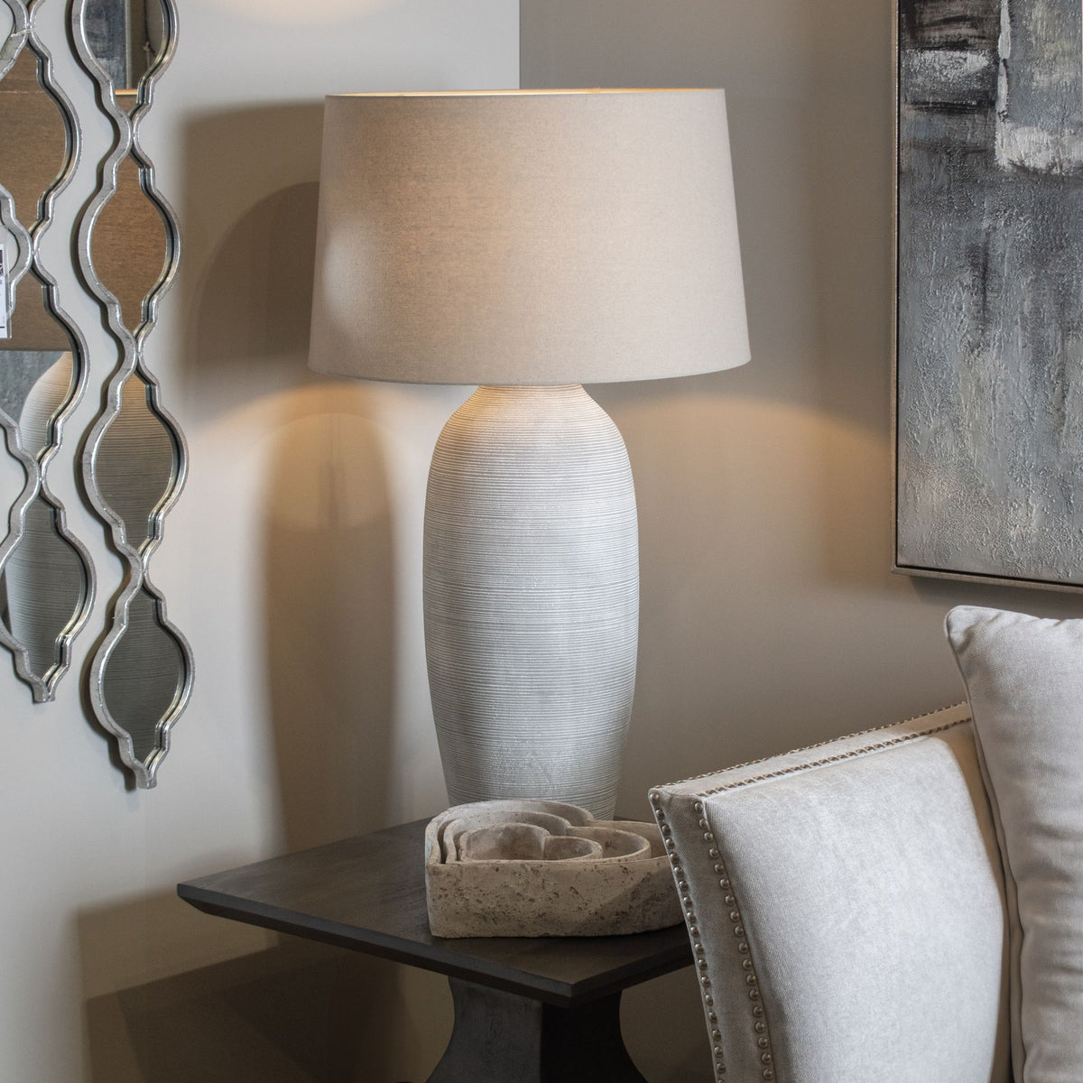 Athena Table Lamp Collection - Stone