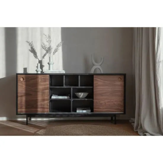Barbican Sideboard - Black/Walnut