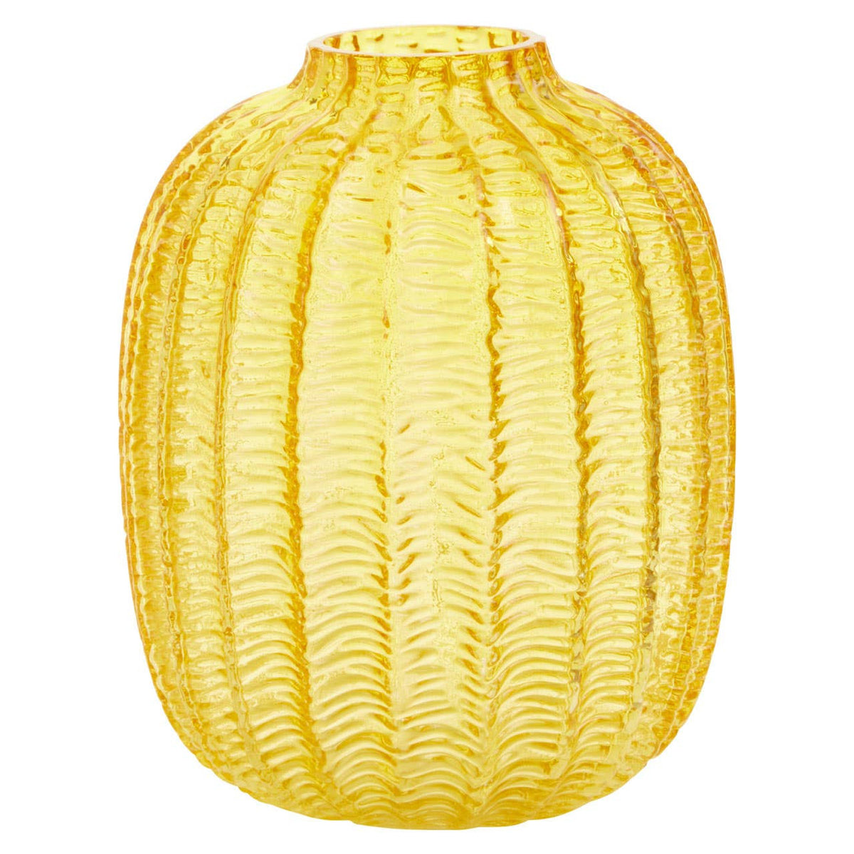 Bionda Yellow Glass Vase Collection