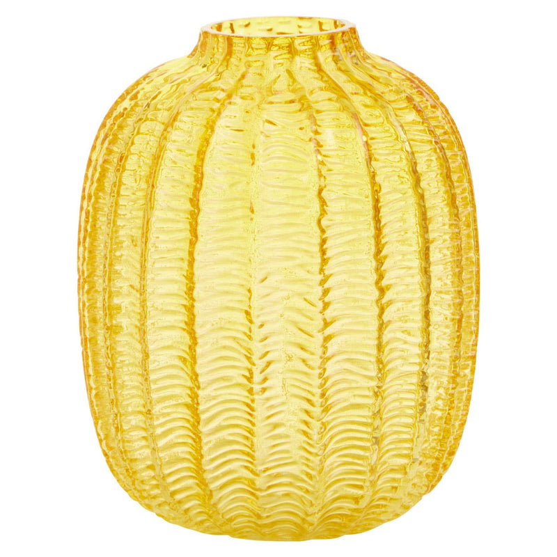Bionda Yellow Glass Vase Collection
