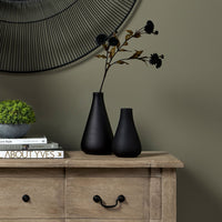 Black Tapered Vase Collection