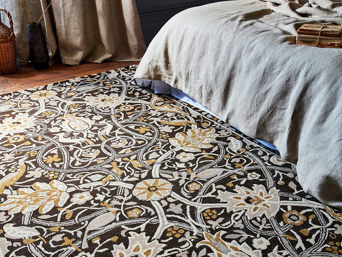 Morris & Co. Rugs - Bullerswood Charcoal Mustard