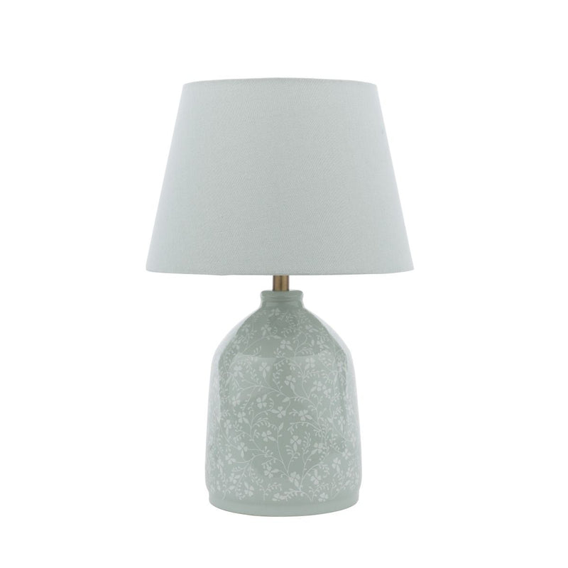 Laura Ashley Campion Table Lamp Blue With Shade