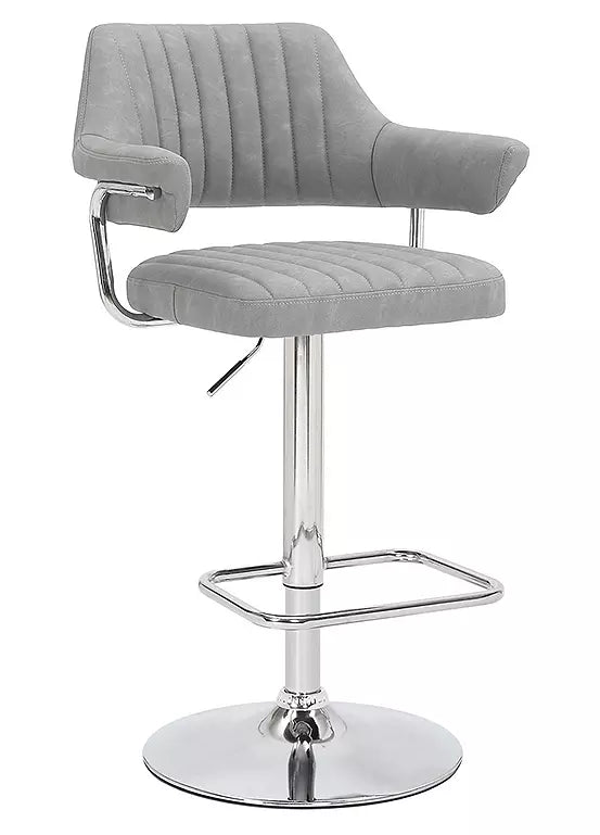 Cortez Leather Effect Bar Stool Collection (pairs)