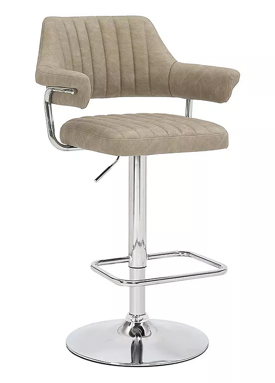 Cortez Leather Effect Bar Stool Collection (pairs)