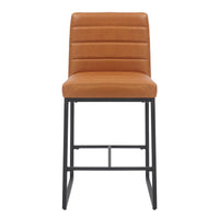Carlton Leather Bar Stool (pair) - Brown