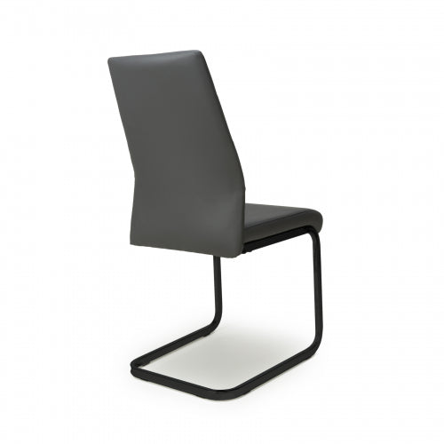 Cordoba Dining Chair (set of 4) - Grey Leather Effect
