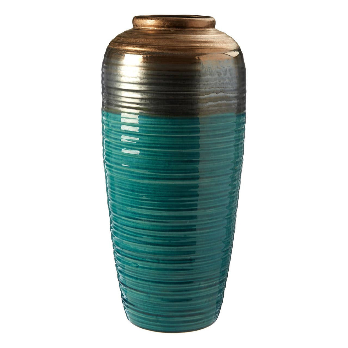 Capri Ribbed Ceramic Vase Collection